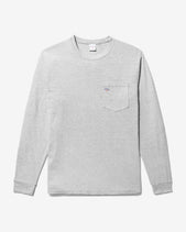 Noah - Classic Long Sleeve Pocket Tee - Heather Grey