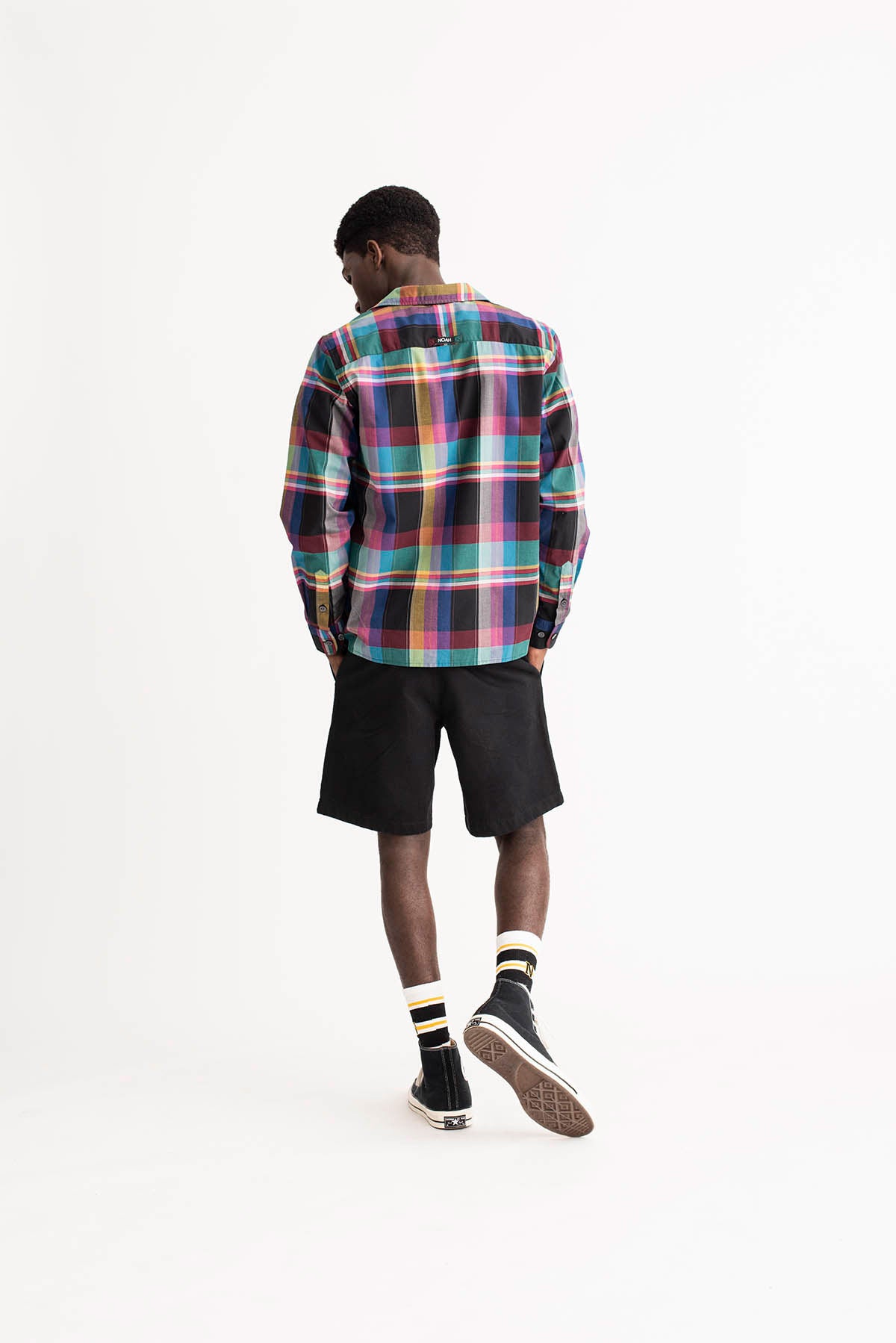 Black Madras Plaid Shirt