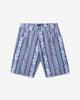 Noah - Denim Shorts - Striped Floral - Swatch
