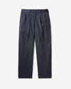 Noah - Twill Double-Pleat Pant - Black - Swatch