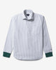 Noah - Oxford Pullover Shirt - White/Green - Swatch