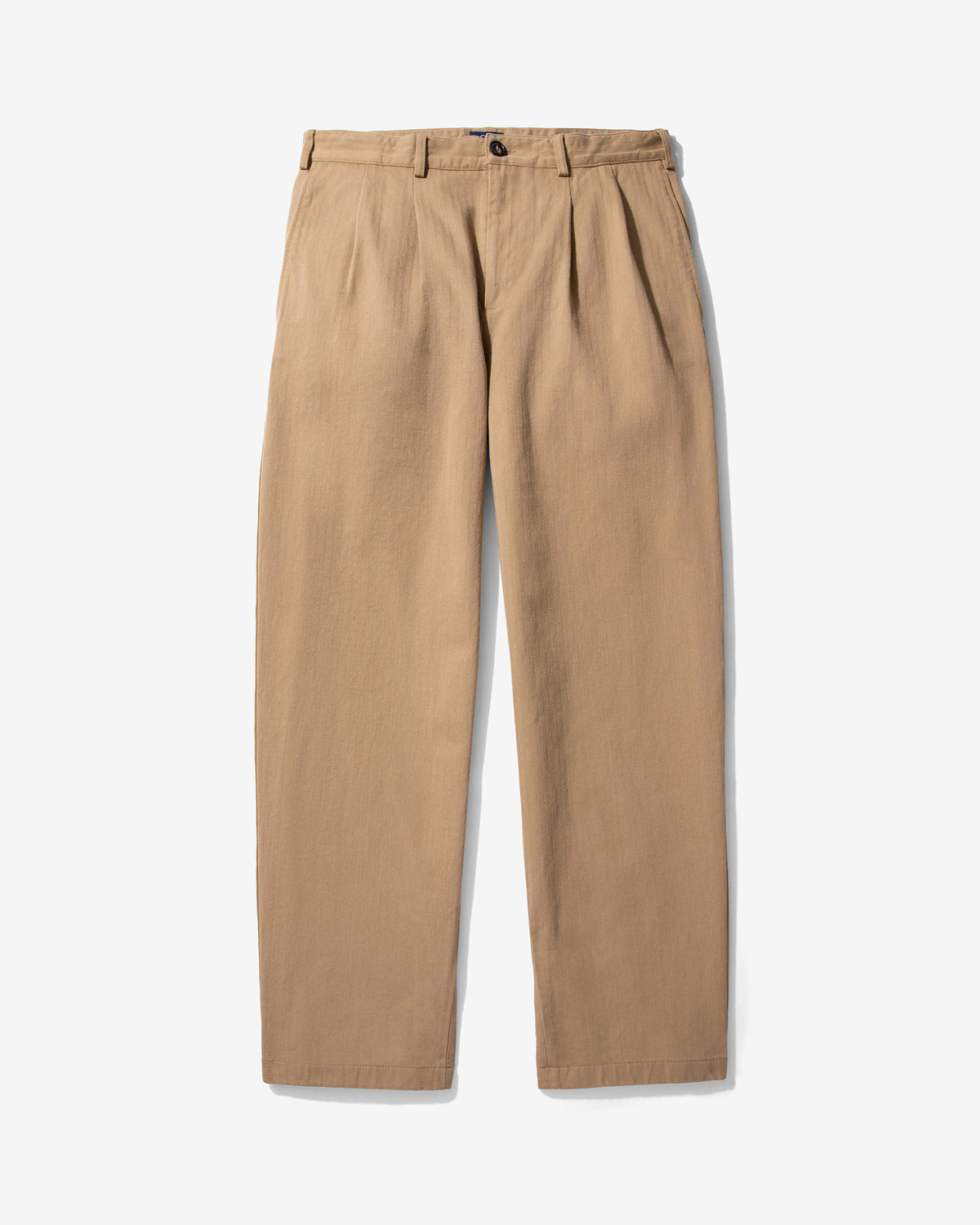 Double-Pleat Herringbone Pant - Noah