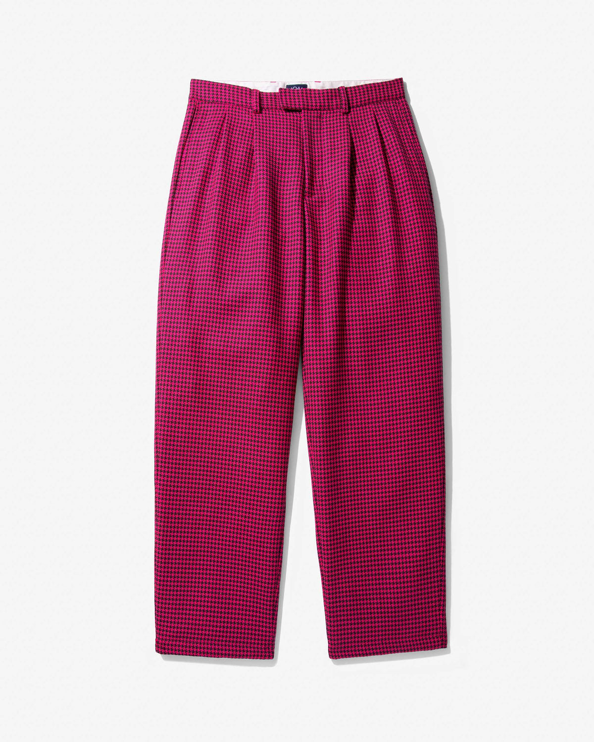 Houndstooth Double-Pleat Trousers