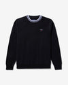 Noah - Jacquard Polka Dot Collar Crewneck - Black - Swatch