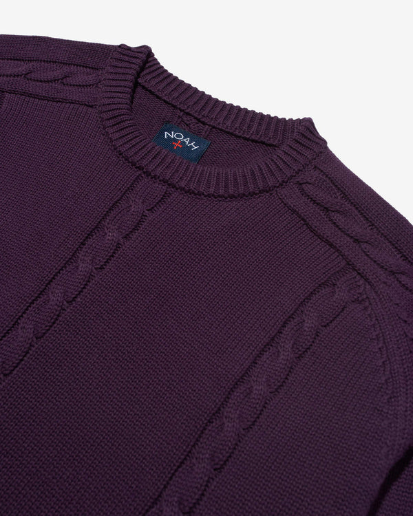 Noah - Cable Cotton Sweater - Detail