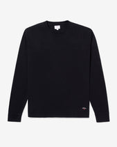 Noah - Classic Long Sleeve Recycled Cotton Tee - Black